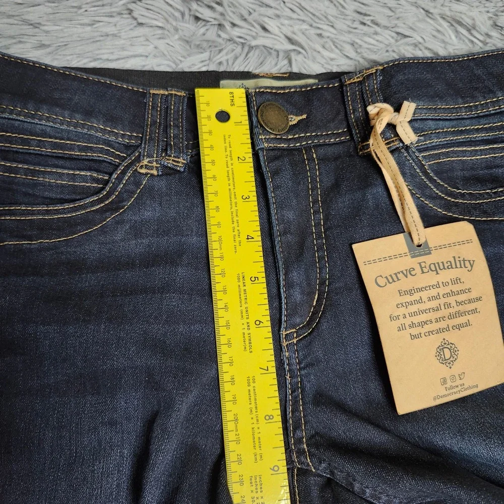 New Democracy Ab‎ technology Jegging Womens 6 Dark Wash Denim Slimming Stretch